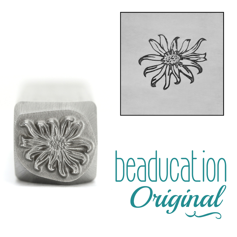 Metal Stamping Tools Wildflower Daisy Metal Design Stamp 10.5mm - Beaducation Original